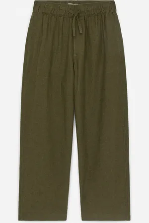 H&M Pantaloni in lino e cotone