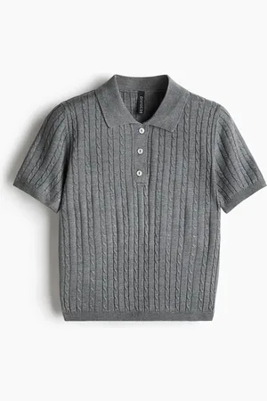 H&M Polo in maglia a trecce