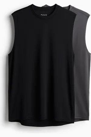 H&M Canotte sportive Regular Fit in DryMove 2 pezzi