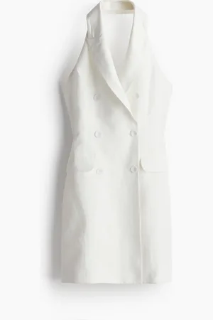 H&M Abito-blazer modello halter in misto lino