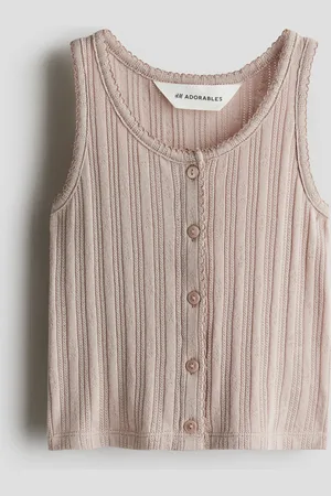 H&M Canotta in jersey traforato