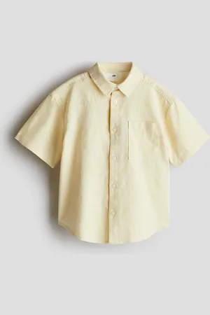 H&M Camicia a maniche corte in misto lino
