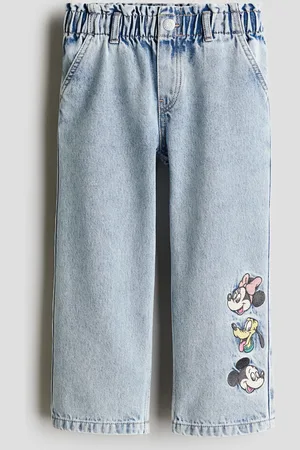 H&M Wide Leg Jeans con motivi