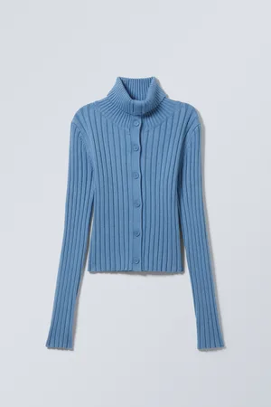 H&M Cardigan slim lavorato a maglia con collo alto