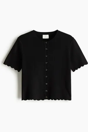 H&M Cardigan smerlato in maglia fine