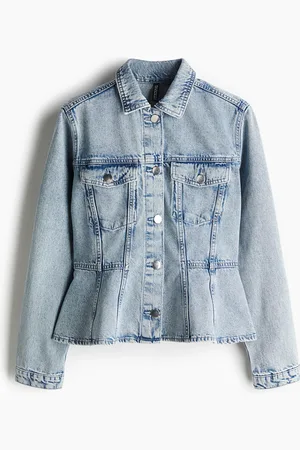 H&M Giacca in denim con peplum