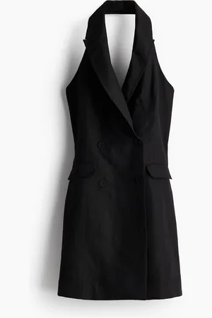 H&M Abito-blazer modello halter in misto lino