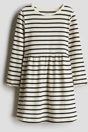 H&M Abito in jersey a costine