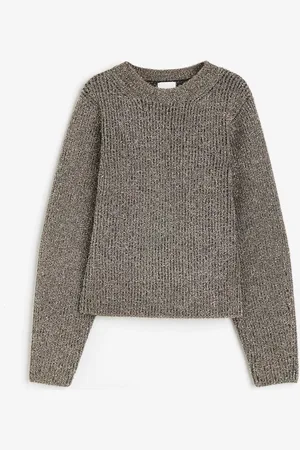 H&M Pullover in maglia a coste scintillante