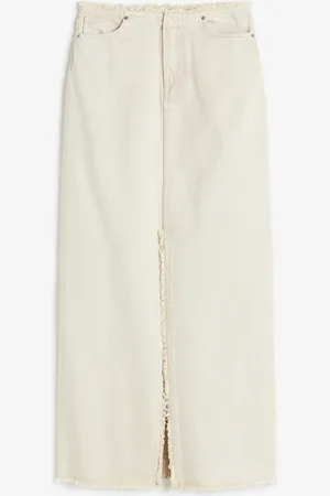 H&M Gonna in denim con bordo a vivo
