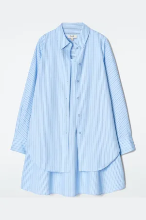 H&M CHEMISIER A TRAPEZIO A RIGHE