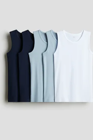 H&M Canotte in cotone 5 pezzi