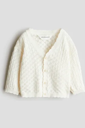 H&M Cardigan in cotone traforato