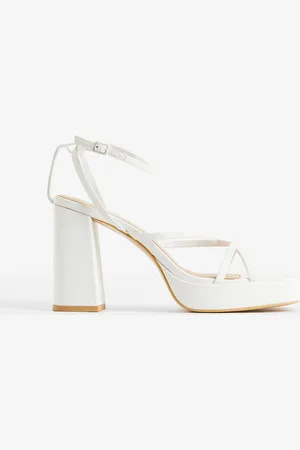 H&M Sandali in pelle con plateau