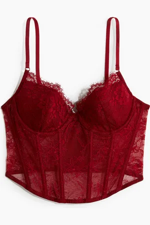 H&M Bustier in pizzo con coppe imbottite