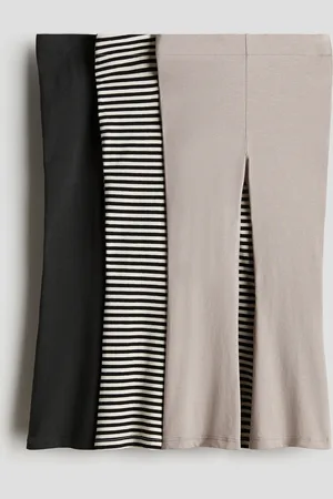 H&M Leggings svasati in cotone 3 pezzi