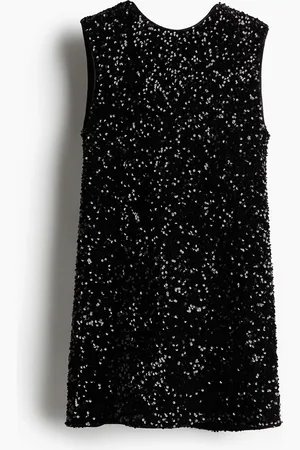 H&M Abito con paillettes con laccetti dietro