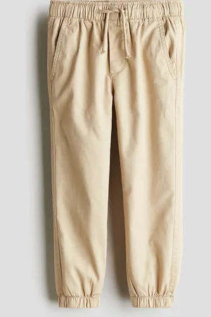 H&M Joggers in twill con fodera in jersey