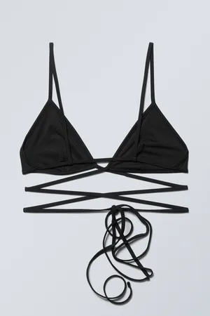 H&M Top bikini a triangolo con lacci avvolgenti