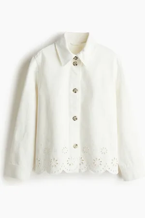 H&M Giacca in denim con sangallo