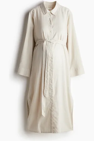 H&M MAMA Chemisier in misto lino