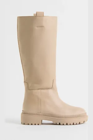 H&M Stivali al ginocchio in pelle