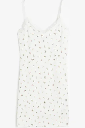 H&M Abito a sottoveste con bordo in pizzo