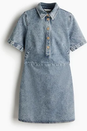 H&M Abito in denim con colletto