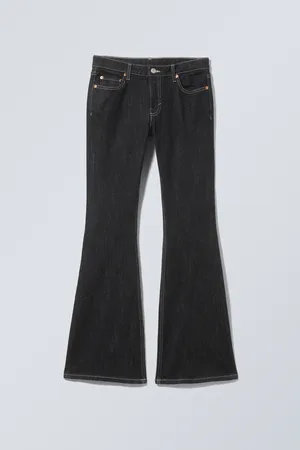 H&M Jeans Flame flared a vita bassa vestibilità slim