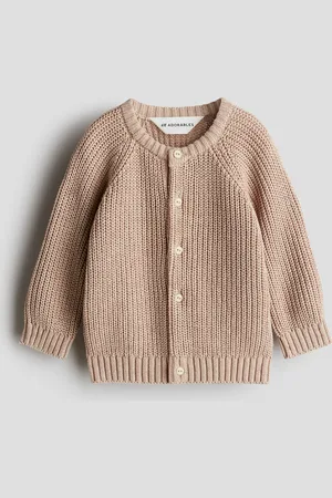H&M Cardigan in maglia di cotone a coste inglesi