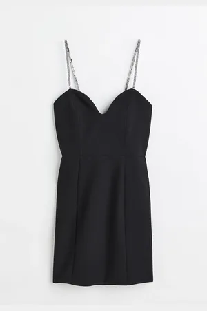 H&M Abito con spalline in strass
