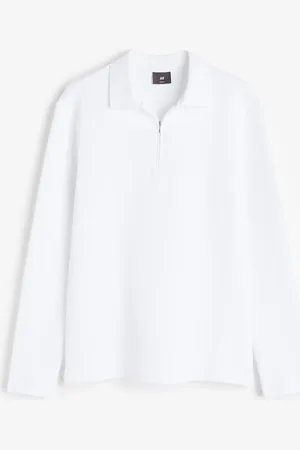 H&M Polo in tessuto neoprene con cerniera Slim Fit