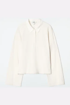H&M POLO SQUADRATA A MANICHE LUNGHE