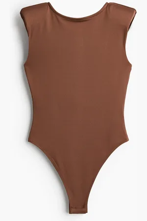 H&M Body a schiena scoperta con spalle imbottite