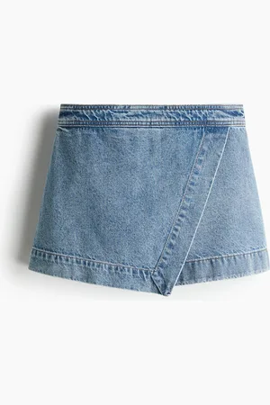 H&M Gonna-shorts incrociata in denim