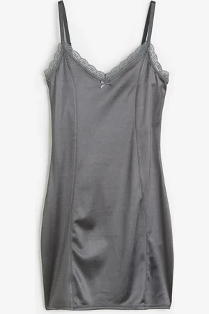 H&M Abito a sottoveste con bordo in pizzo