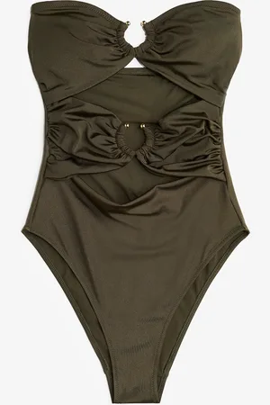 H&M Costume a fascia sgambato con coppe imbottite