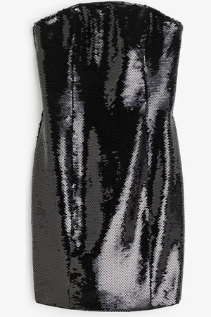 H&M Abito a fascia con paillettes