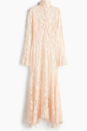H&M Abito lungo in pizzo a collo alto