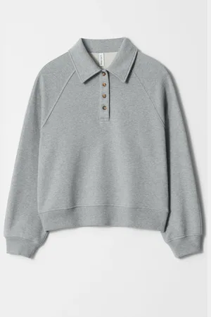 H&M Felpa con colletto in stile polo