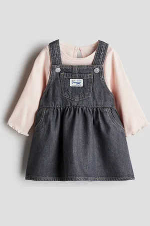 H&M Set 2 pezzi con abito in denim e maglia