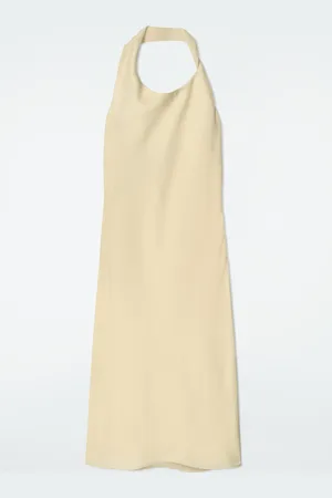 H&M ABITO IN MISTO LINO CON SCOLLO ALL
