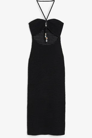 H&M Abito effetto uncinetto con scollo halter
