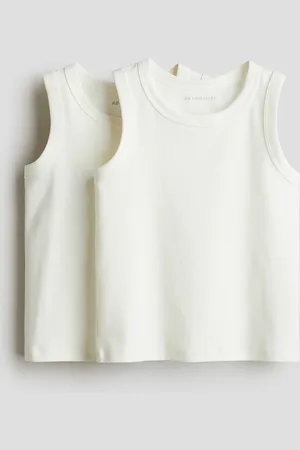 H&M Canotte in cotone 2 pezzi