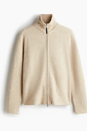H&M Cardigan in maglia a coste Regular Fit