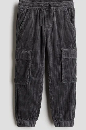 H&M Joggers cargo in velluto a coste