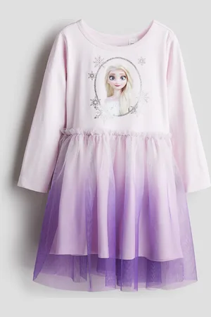H&M Abito con stampa e gonna in tulle