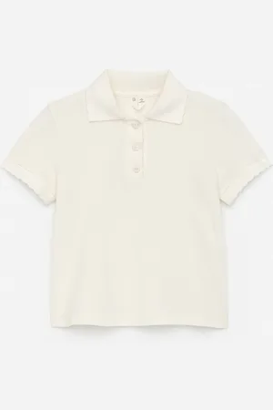 H&M Scallop Edge Polo Shirt