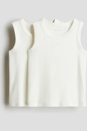 H&M Canotte in cotone pima 2 pezzi
