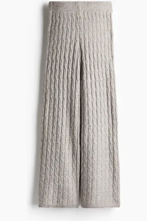 H&M Pantaloni in maglia a trecce